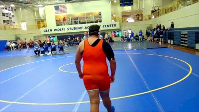 285 lbs Round 1 (6 Team) - Robert (Porter) Wright, Snow vs Marcelo Rosario, Iowa Central Community College