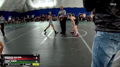 130 lbs Round 3 (6 Team) - Brendon Ralson, CP Wrestling vs Piper Tabor, FORGE