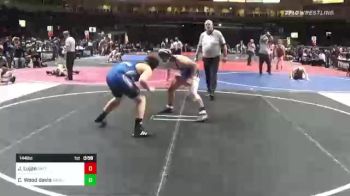 144 lbs Consi Of 8 #2 - James Lujan, Safford WC vs Carson M Wood Davis, Bagdad Copperhead WC
