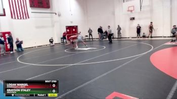 157 lbs Cons. Round 6 - Graydon Staley, Westfield vs Logan Wargel, Evansville F.j. Reitz