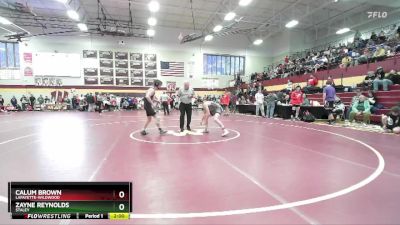 126 lbs Semifinal - Zayne Reynolds, STALEY vs Calum Brown, LAFAYETTE-Wildwood