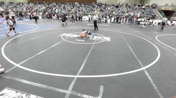 54 lbs Quarterfinal - Hudson Brandt, Fallon Outlaws WC vs Nash Dionisio, Yuba Sutter Combat