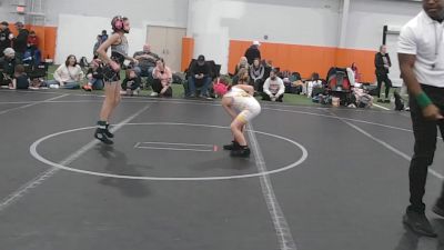 57 lbs Round 3 (6 Team) - Lillian Lakhlani, Lady Warriors United Gold vs Braxsley Stetler, Backyard Barbies