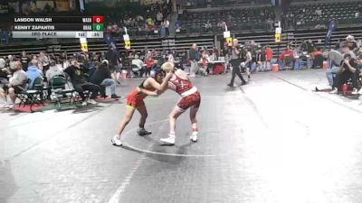 90 lbs 3rd Place - Landon Walsh, Washington Twp vs Kenny Zapantis, Dragon Rtc