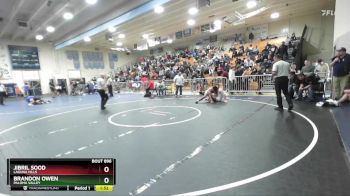 150 lbs Semifinal - Brandon Owen, Paloma Valley vs Jibril Sood, Laguna Hills