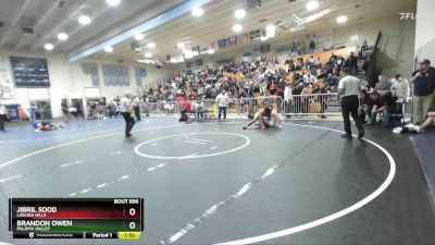 150 lbs Semifinal - Brandon Owen, Paloma Valley vs Jibril Sood, Laguna Hills