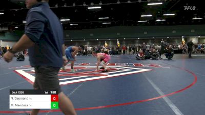 126 lbs Quarterfinal - Nathan Desmond, PA vs Moses Mendoza, CA