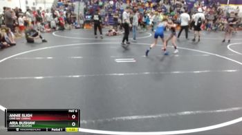 80 lbs Round 3 - Aria Bushaw, Carolina Reapers vs Annie Sligh, Cane Bay Cobras