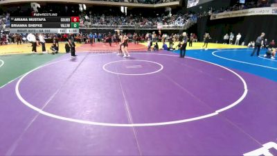 5A 152 lbs Champ. Round 1 - Ariana Mustafa, Colleyville Heritage vs Brianna Shefke, Pharr Valley View