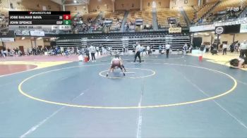 125 lbs Cons. Round 5 - Jose Salinas Nava, Schreiner Univsrity vs John Spence, CSU Pueblo