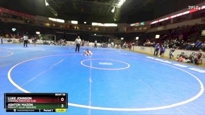 63 lbs Semifinal - Luke Johnson, Chargers Wrestling Club vs Ashton Mazon, Prescott Valley Bighorns