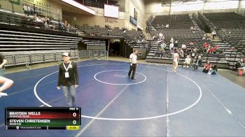 160 lbs Cons. Round 7 - Brayden Wells, Mountain Ridge vs Steven Christensen, Riverton