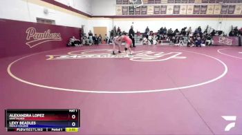 160 lbs Semifinal - Alexandra Lopez, Unattached vs Lexy Beadles, Menlo College