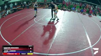 132 lbs Quarters & Wb (16 Team) - Sawyer Keinonen, Oregon 2 vs Axxel Landon, Idaho 1