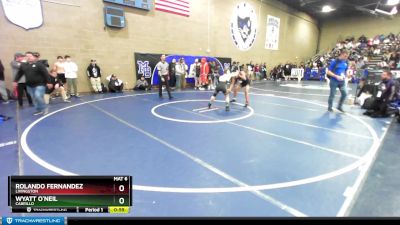 126 lbs Cons. Round 1 - Wyatt O`neil, Cabrillo vs Rolando Fernandez, Livingston