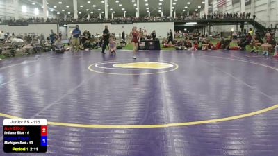 115 lbs Ava Elliott, Indiana Blue vs Celine Frank, Michigan Red