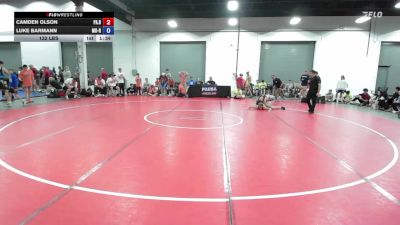 132 lbs Camden Olson, Pennsylvania Blue vs Luke Barmann, Missouri Red