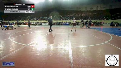 96 lbs Semifinal - Addison Bailey, Edmond Memorial vs Charlie Turner, Stillwater Wrestling