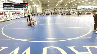 106 lbs Round Of 128 - Qwyntan Dyer, TN vs Wyatt Womack, GA