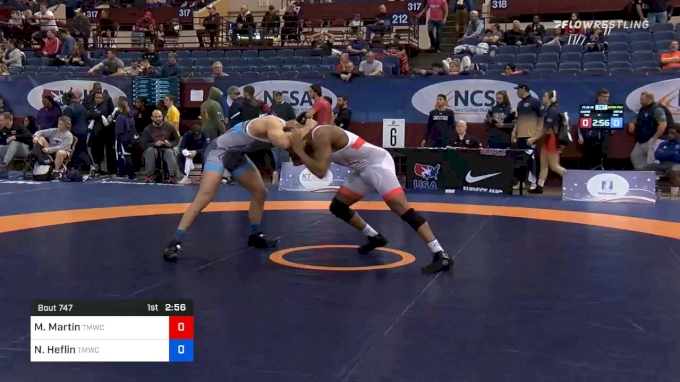 86 kg Quarterfinal - Myles Martin, Titan Mercury Wrestling Club vs Nicholas Heflin, Titan Mercury Wrestling Club