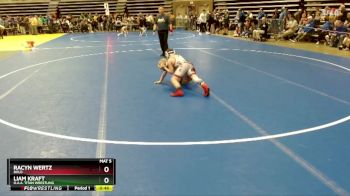 90 lbs Champ. Round 1 - Racyn Wertz, Bold vs Liam Kraft, O.A.A. Titan Wrestling