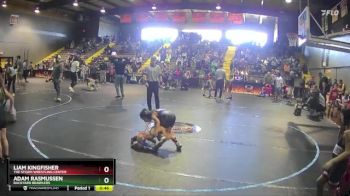 61 lbs Round 2 - Liam Kingfisher, The Storm Wrestling Center vs Adam Rasmussen, Backyard Brawlers