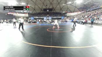 Girls 2A 125 lbs Semifinal - Nadia Winn, Steilacoom (Girls) vs Evelyn Scott, Deer Park (Girls)