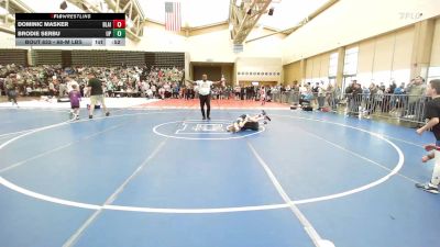 68-M lbs Consi Of 16 #1 - Dominic Masker, Blairstown Junior Wrestling vs Brodie Serbu, Upper Perkiomen