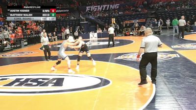1A 150 lbs Cons. Round 1 - Matthew Walsh, Breese (Central) vs Austin Kisner, Stanford (Olympia)