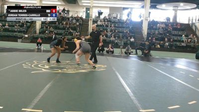 180 lbs Champ. Round 1 - Abbie Miles, Northern Michigan University vs Jordan Torres-Carrillo, Tiffin University