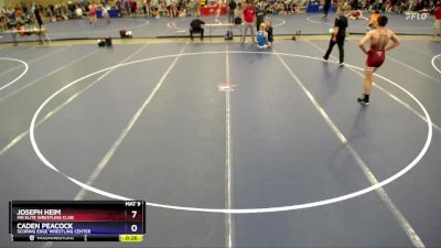 157 lbs Semifinal - Joseph Heim, MN Elite Wrestling Club vs Caden Peacock, Scoring Edge Wrestling Center