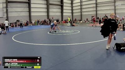 82 lbs Semis - R1 Wb - Leila Linton, Midwest Assasins Blue vs Kinsley Rife, Missouri Battle Gear Purple