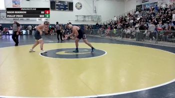 190 lbs Cons. Round 2 - Risor Reierson, Hood River Valley vs Phillip Price, Woodburn