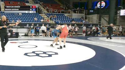 190 lbs Cons. Rd Of 32 - Braylen Bieber, Iowa vs Mason Savidan, California