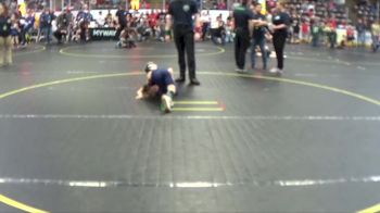 58 lbs Cons. Round 2 - Bryson Bourdo, Plainwell WC vs Grant Honkala, U.P. Elite Wrestling