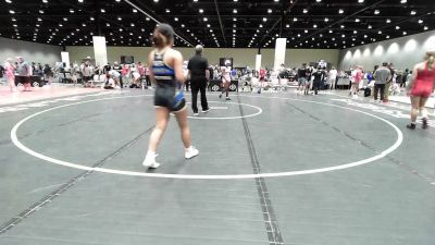 140 lbs Champ. Round 2 - Ki'Morah Cathey, Hurricane Wrestling Academy vs Nevaeh Dorsey, Midwest City Elite