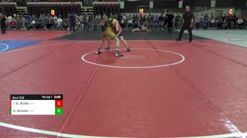 116 lbs Cons. Round 3 - Aiden Rudie, Billings Wrestling Club vs Hunter Groves, Glendive Mat Devils