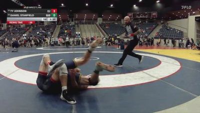 149 lbs Champ. Round 2 - Daniel Stanfield, Marian University vs Ty Johnson, Cleary University