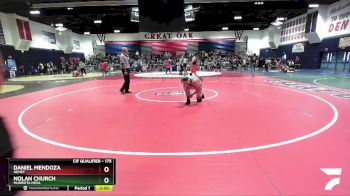 175 lbs Champ. Round 1 - Daniel Mendoza, Hemet vs Nolan Church, Murrieta Mesa