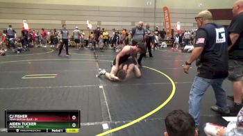 167 lbs Quarterfinals (8 Team) - CJ Fisher, Team Gotcha Blue vs Aiden Tucker, Alpha Elite