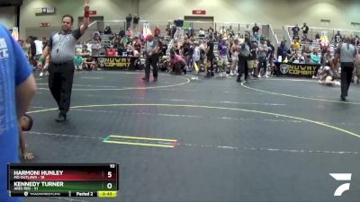 49 lbs Quarterfinals (8 Team) - Kennedy Turner, Ares Red vs Harmoni Hunley, MO Outlaws