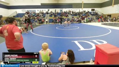 70 lbs Cons. Semi - James Mathis, Moses Lake Wrestling Club vs Ezra Denny, Inland Northwest Wrestling Training Center