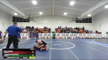 113 lbs Cons. Round 4 - Cristian Bustos, Reedley vs Ryu Davis, Merced