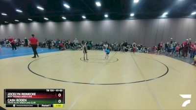 61-63 lbs Round 3 - Jocelyn Reinecke, Best Trained Wrestling vs Cash Roden, Texas Elite Wrestling Club