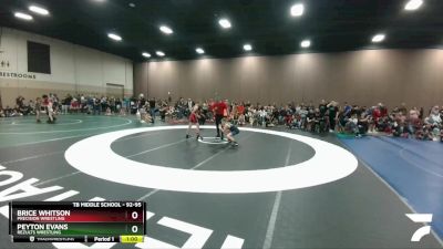 92-95 lbs Round 3 - Brice Whitson, Precision Wrestling vs Peyton Evans, ReZults Wrestling