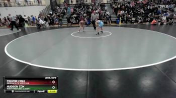 90 lbs Cons. Semi - Hudson Cox, Moen Wrestling Academy vs Trevor Cole, Eierman Elite Wrestling