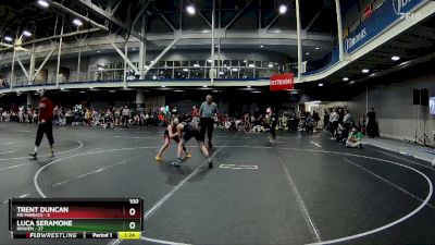 100 lbs Round 1 (8 Team) - Luca Seramone, Kraken vs Trent Duncan, MD Maniacs