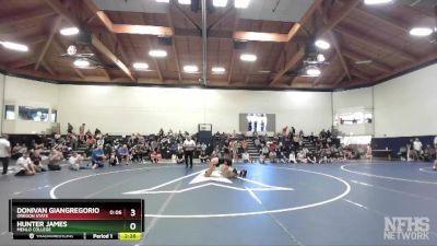 197 lbs Semifinal - Hunter James, Menlo College vs Donivan Giangregorio, Oregon State