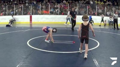 46 lbs 5th Place Match - Michael Goodrich, Branch County Wrestling vs Brice Kenney, Kent City Youth Wrestling