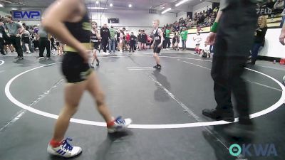 64 lbs Semifinal - Gauge Huffman, Vinita Kids Wrestling vs Parker Mabe, Quezada Wrestling Academy